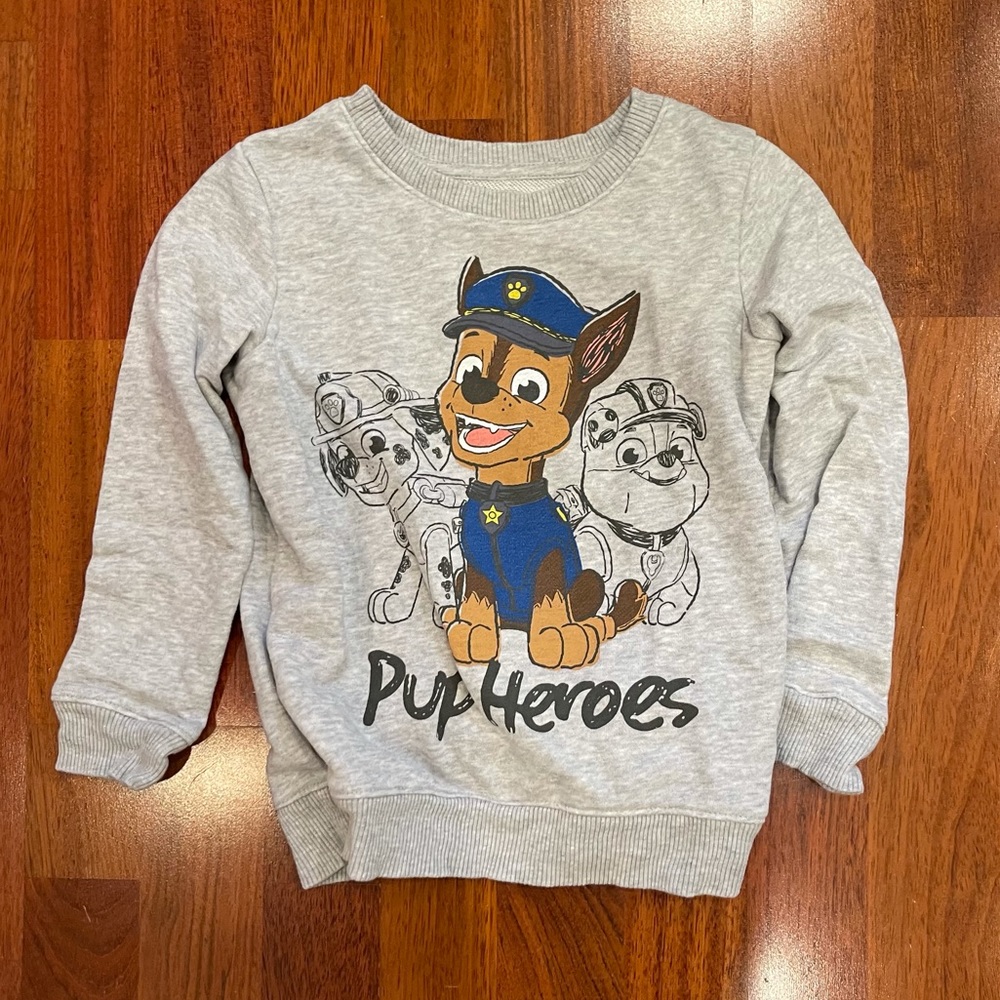 Toddler Boy’s Paw Patrol Crewneck Sweater, size 4T